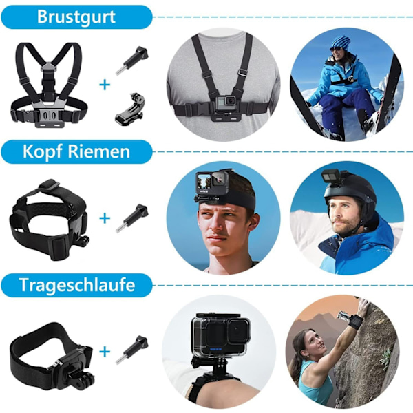 #Kamera Regnskydd Tillbehörssats Kit Bundle GoPro Hero10Hero9 Vattentät#
