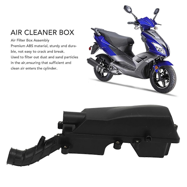 Ilmansuodattimen kotelo 37mm ABS-muovista, kestävä rakenne GY6 49cc 50cc skootterille ja mopoille