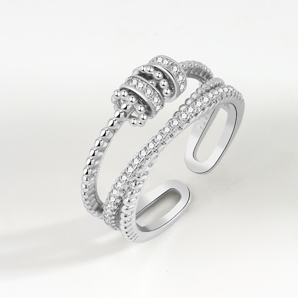 /#/Til min datter - fidget ring anti-angst ring med perler spinner F/#/