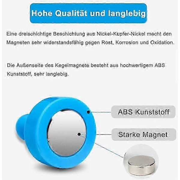 Stærke magneter til køleskab 20 stk. neodymmagneter magnetiske tegnestifter