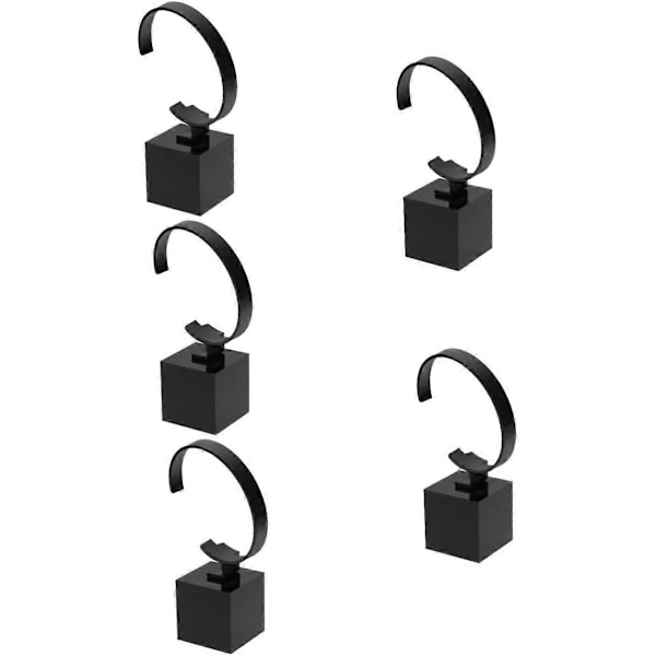 5 stk. Ur Stand Display Ur Holder Stand Armbåndsdisplay Stand Sort Opbevaringshylder Ur Display Stativ Armbåndsholder