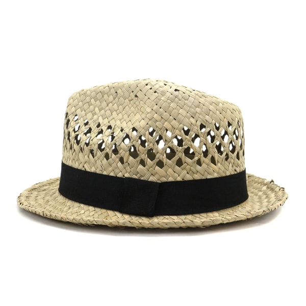 Klassisk stråhatt för dam/herr - Tillverkad i Italien Sun Beach Hat wi