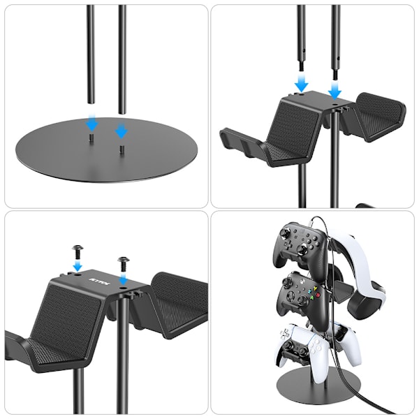 #Kontrollerholder og hodetelefonstativ for Xbox ONE/Xbox 360/Switch/PS5#