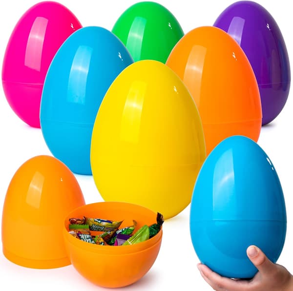 2026 Upgraded Easter 50/100 Pieces Plastic Easter Eggs, (8cm) Fillable Easter Eggs, Plastic Eggs for Egg Hunt 50st