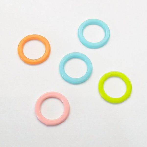 300 st Stickmarkörer i Plast för Stickning, Märkringar, Släta, Virkning