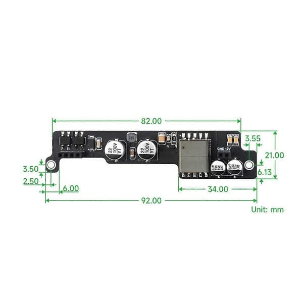 POE MODULE Power over Ethernet Udvidelseskort til Nano/NX