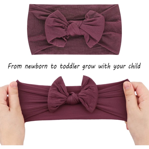 #5Pcs Baby Headbands Baby Girl Headband Hair Band Bow Hair Band Headbands Accessories Baby Girl Toddler Turban Headband#