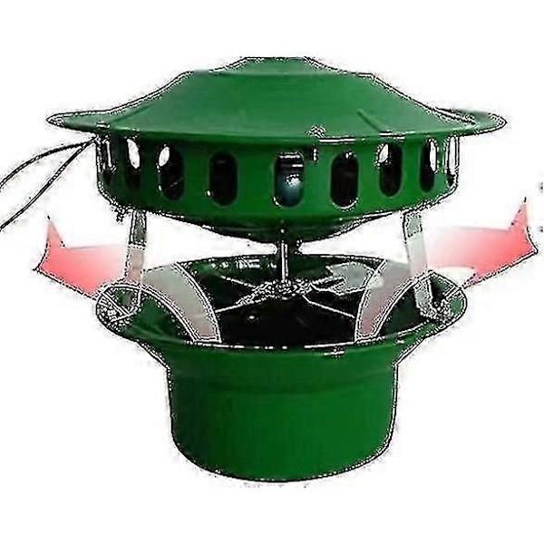 Elektrisk skorstensventilator til grillhytte, pejs, termoovn, brændeovn - 80W-Yvan