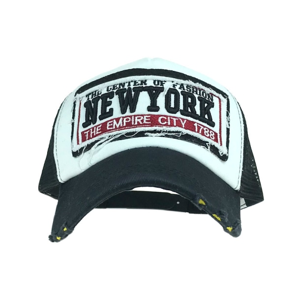 New York mesh hattu baseball- cap kirjailtu ankan kielihattu (w