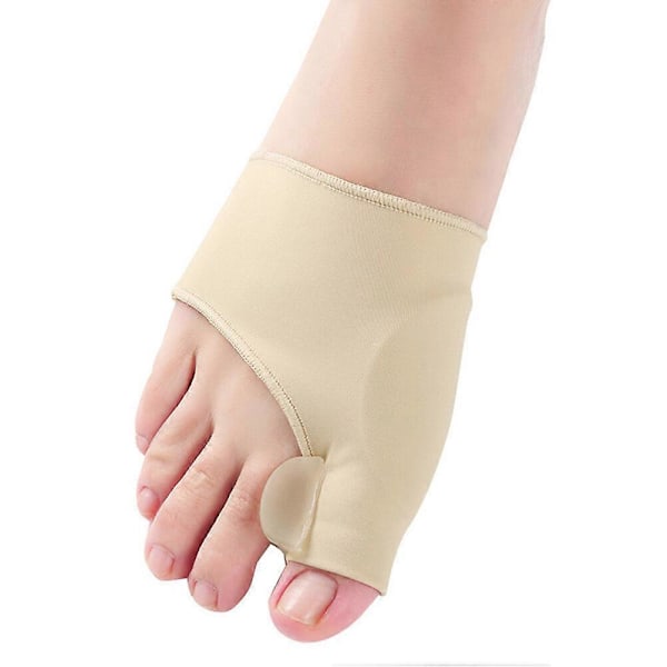 1 Pari Sukkavuoria Peukalokyhmyn Suoja Jalkakivun Lievittäjä Geeli Hallux Valgus Korjaaja Isovarpaan Pedikyyri Varpaiden Erotin - Koko S (Khaki)