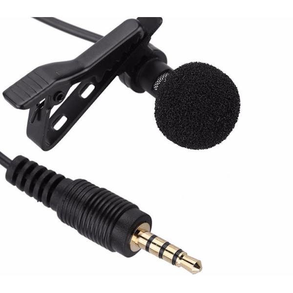 /#/2 stk. PC-mikrofon 3,5 mm jackstik med klips og pelsvindbeskyttelse 2 m mini-lavaliermikrofon interviewkondensator til Skype iPhone Android/#/
