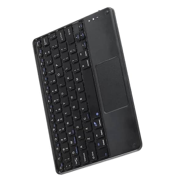 Touchpad Trådløst Tastatur Bluetooth Tastatur til PC Tablet Gaming Sort