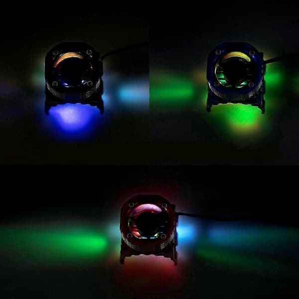 42mm Motorkøleventilator Køleplade med LED-lys til 1/10 E- E- Summit Arrma 1/8 Kraton Talion ,3