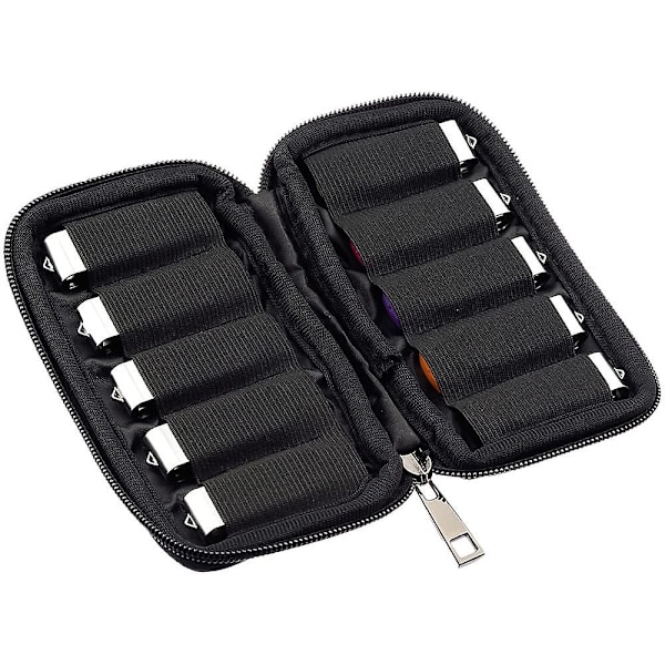 USB-minnesfodral Mjukt Material Tumminneshållare, USB-minneshållare Organizer, Bärbar Elektronisk Tillbehörsväska för USB-minne med