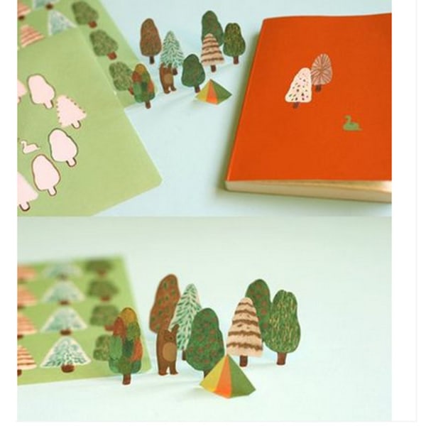 #4 klistermærker DIY håndværk (skov)#