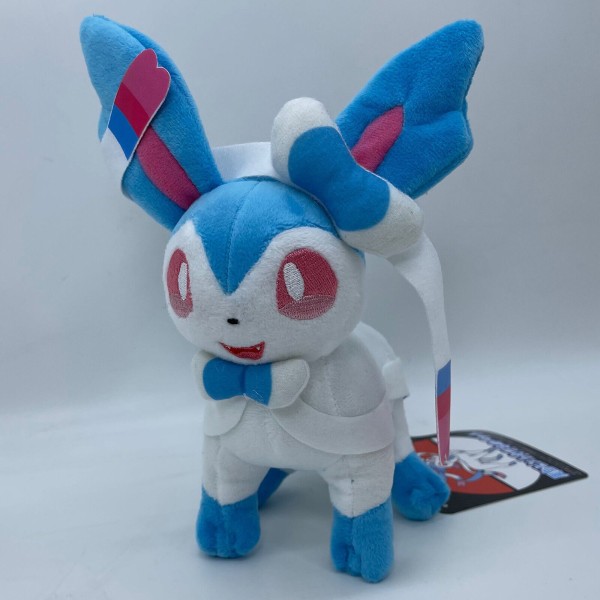 Blank Shiny Sylveon Plysch Leksak Fairy-typ Eevee Mjuk Djurdocka Fylld A
