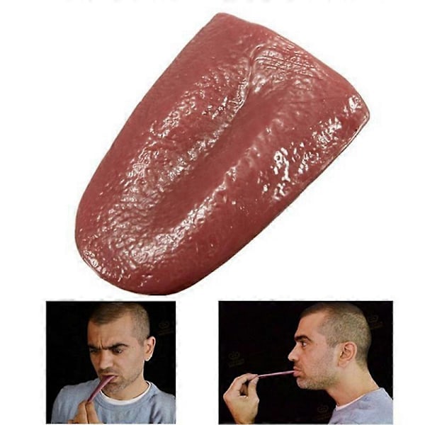 Simuleringsleksak Tunga Närbild Scen Magi Rekvisita Falsk Latex Leksak Tunga
