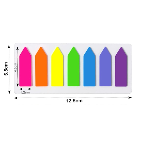 1120 Stykker Sticky Notes Indeks Limte Bokmerker, Indeksfaner fo