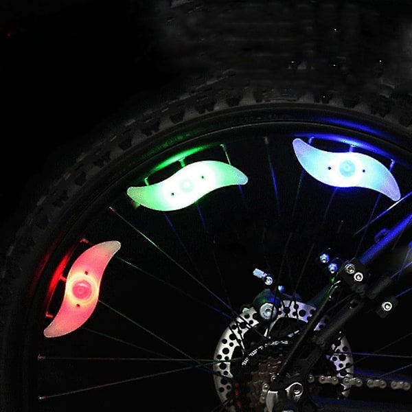 LED Sykkel Felg Dekk Hjul Eike String Stripe Sykkel Blinklys