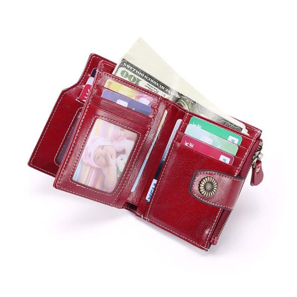 #Wallet lommebok med 21 rom lommebok laget av ekte skinn REID#