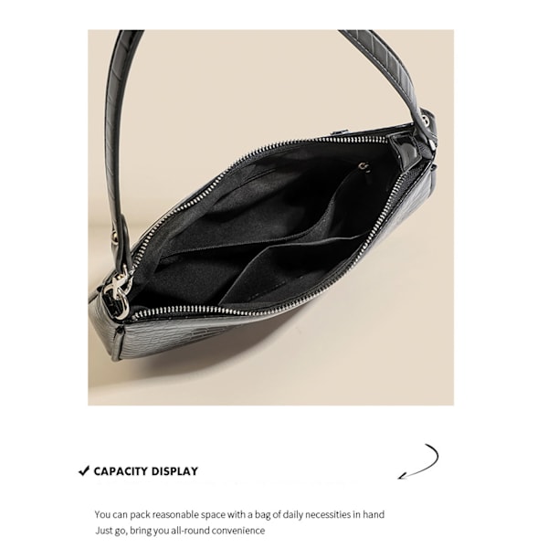 #Damen Handväska Liten Axelväska (Svart)#