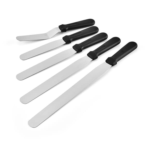 *Skråspatel, glasurspatel, offset-spatel i rustfrit stål, kagespatel, (8 tommer)*