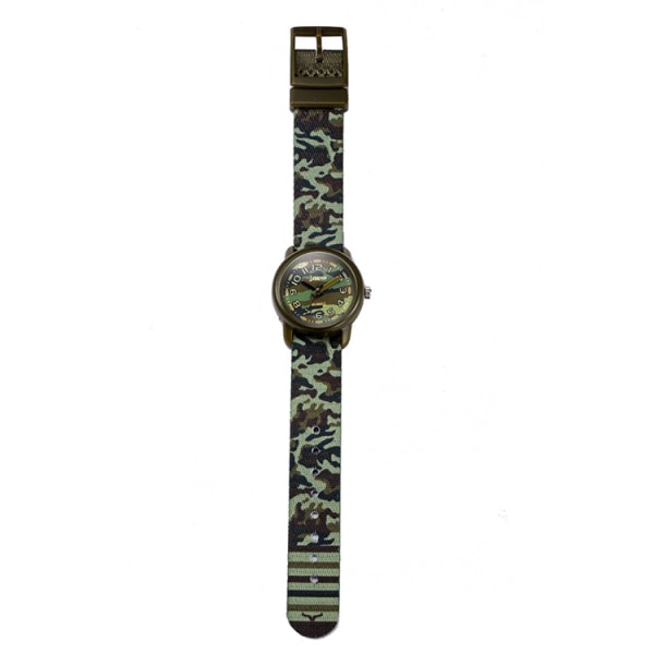 #Drengeuhr, vandtæt, 3D åndbar rem, camouflagegrøn#