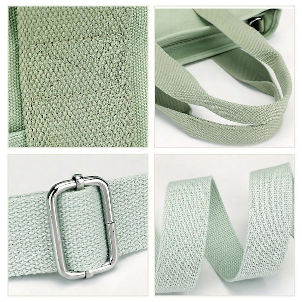 Grøn Canvas Taske Dame Casual Tote Taske Håndtaske