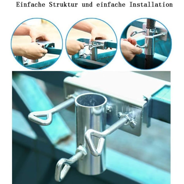 #Parasolholder til balkon - pladsbesparende opbevaring i legeringsmateriale#