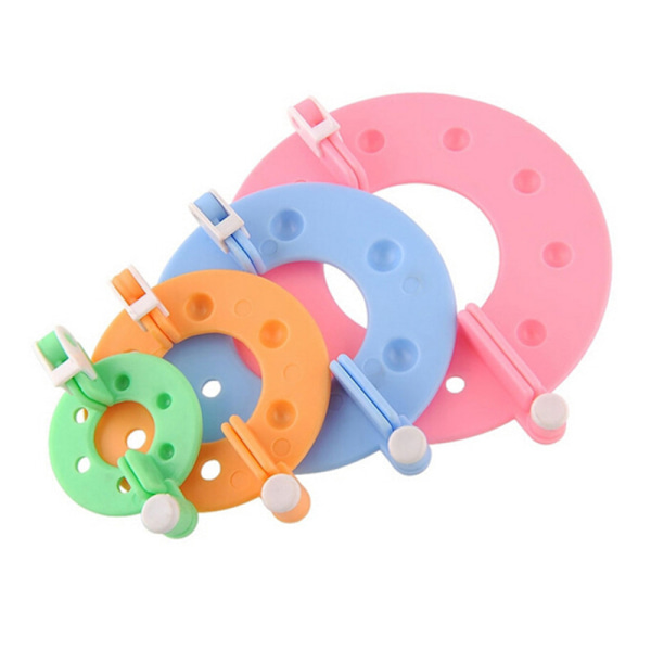 /#/8Pcs Set Pompom Maker Tools Pompom Making Kit DIY Knitting Tool with Scissors 4 Sizes/#/