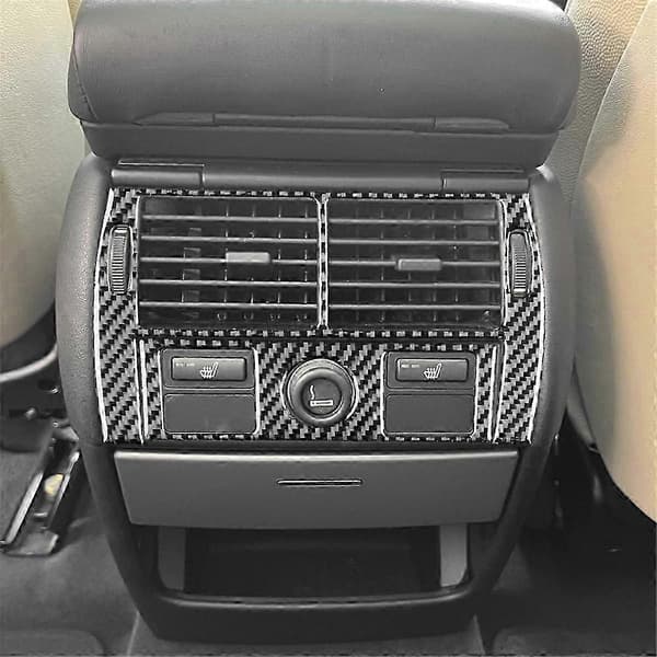 Kulfiber til X5 E53 2000-2006 Bageste Kontrolpanel Aircondition Ventilationsdæksel Trim Interiør Tilbehør
