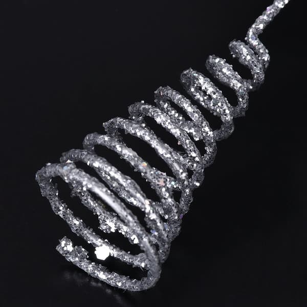 *15cm Sølv Stjernegran Elegant Glitrende Juletre Stjerne Chris*