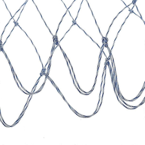 4x bärbar hopfällbar fiskehåv i nylon, rombisk maska, landningshåv - 50 cm