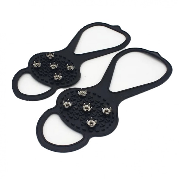 #Anti-slip sko-overtræk med fem-tands crampon vinter sko pigge sål#