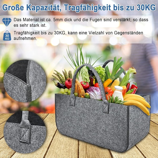 Set med 2 filttvättar - Vikbara, bärbara - Ljusgrå, mångsidiga