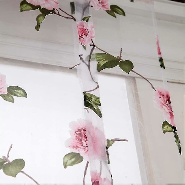 0.8 x 1m Rosa Blomstret Romersk Gardin Blondegardiner Skjermgardiner Franske Gardiner Skjermende Mørkleggingsgardiner