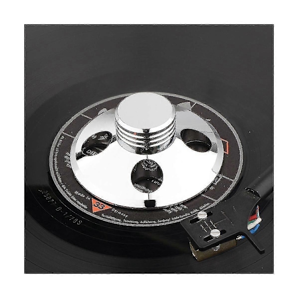 1 stk. Vinylplatevektstabilisator i aluminiumslegering, balansert klemme for platespiller Lp-plateavspilling