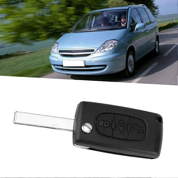 3-knapps bilfjärrkontroll Flip Nyckel Fodral Blad Skydd Skal Passar Citroen DISPATCH Fiat Scudo