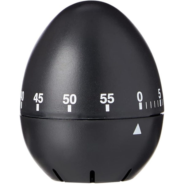 Lotde 4 Svart Äggformad Mekanisk Timer