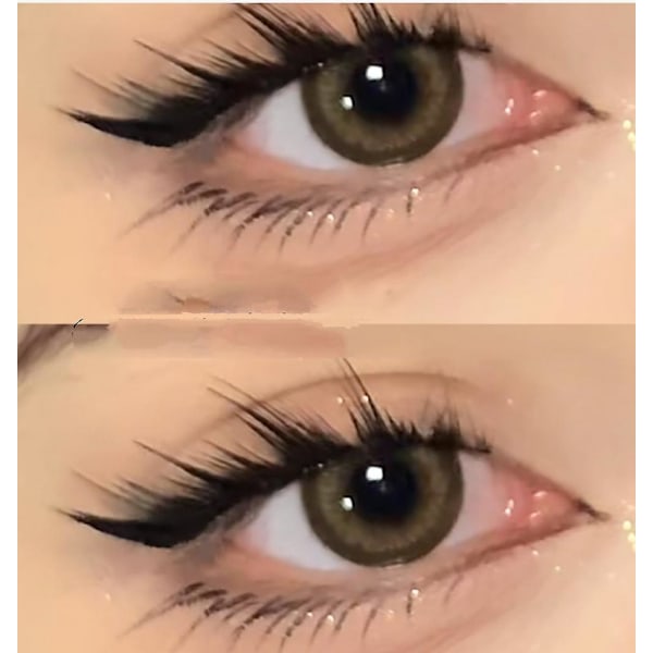 Fox-eye Løsvipper Individuelle Vipper, Gjenbrukbare Vippe Extensions Svarte Syntetiske C-curl Løsvipper