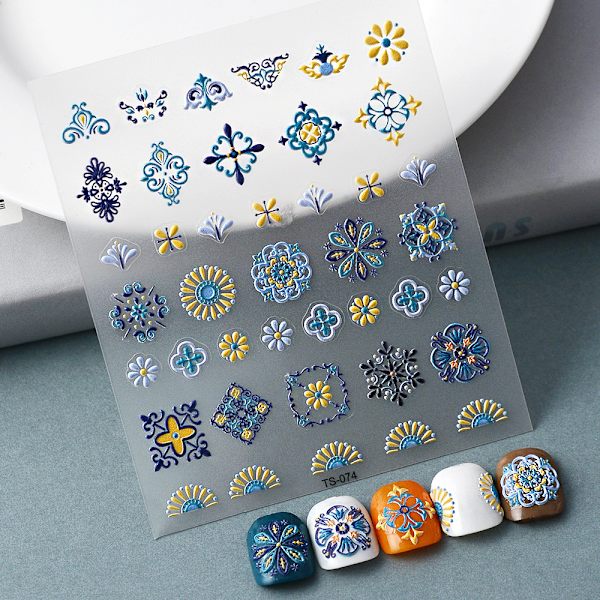 #3-pack med 3D nageldekorationer#