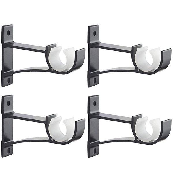 4 st Aluminiumlegering Gardinstångshållare 12 * 8cm Rostfri Curta