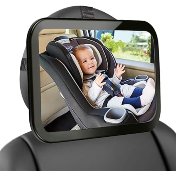 #Bilspejl til Baby Bageste Sæde Stor Barn Ubrækkeligt Bilspejl til Bagudsigt Babyspejl til Overvågning 360° Justerbar#