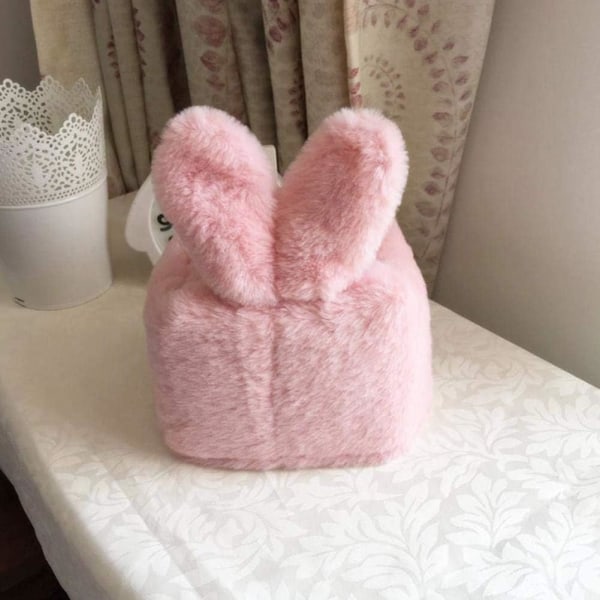 /#/Rose Ruiting Tissue Box, Rabbit Plush Tissue Box Tissue Box Orga/#/