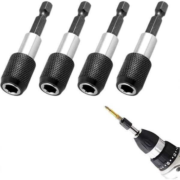 Skruetrækker Bit Holder, Magnetisk Bit Holder, Hex Shank Skruetrækker Bit Holder, Magnetisk Forlængerstang, Magnetiske Bit Holdere, Hurtigskift Bit Holder