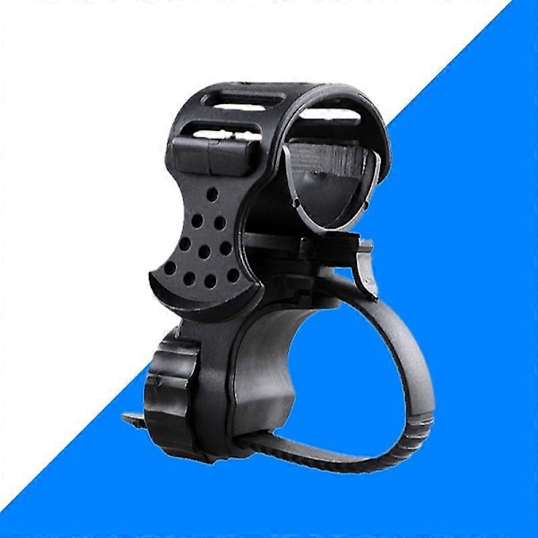 Sykkel Lyktfeste Holder Styre Gummi Sykkel Lampe Klipp Lys Brakett 360 Grader Rotasjon Justerbar