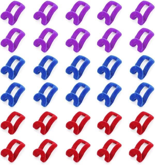 *30 kappaletta ripustinliittimen koukkuja Mini nukka ripustukset Tilaa säästävä*
