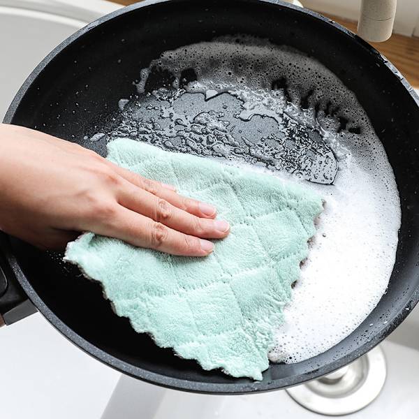8-pack enfärgade tryckta dubbelsidiga starka vattenabsorberande