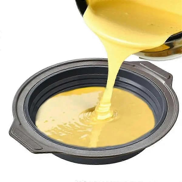 Rund Formform Silikone Foldbar Kagebageform Mousse Fondant Cylinderform til Konditori Dessert