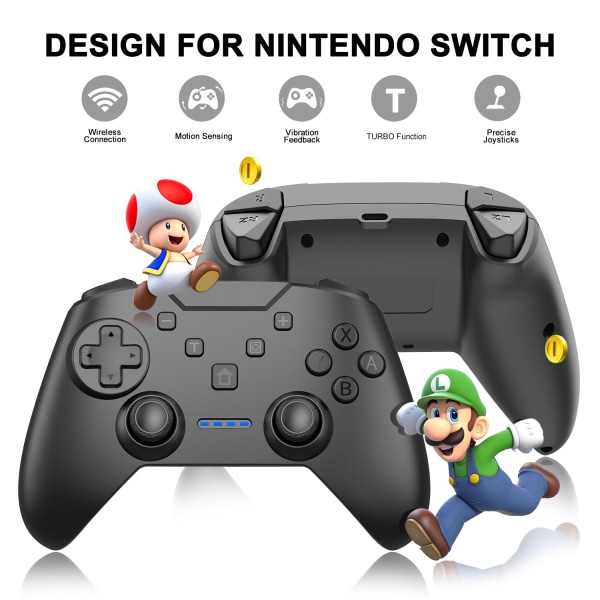 Trådløs Gamepad Joystick Game Controller for NS Nintendo Sw